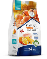 Carni Life Pumpkin Adult Tahılsız Balık Etli & Portakallı Yetişkin Kedi Maması - Carni