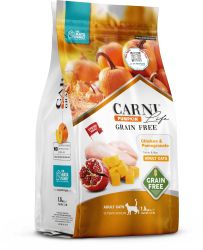 Carni Life Pumpkin Adult Tahılsız Tavuklu & Narlı Yetişkin Kedi Maması - Carni