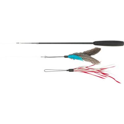 Trixie Kedi İki Oyuncaklı Teleskopik Oynatma Çubuğu - 1